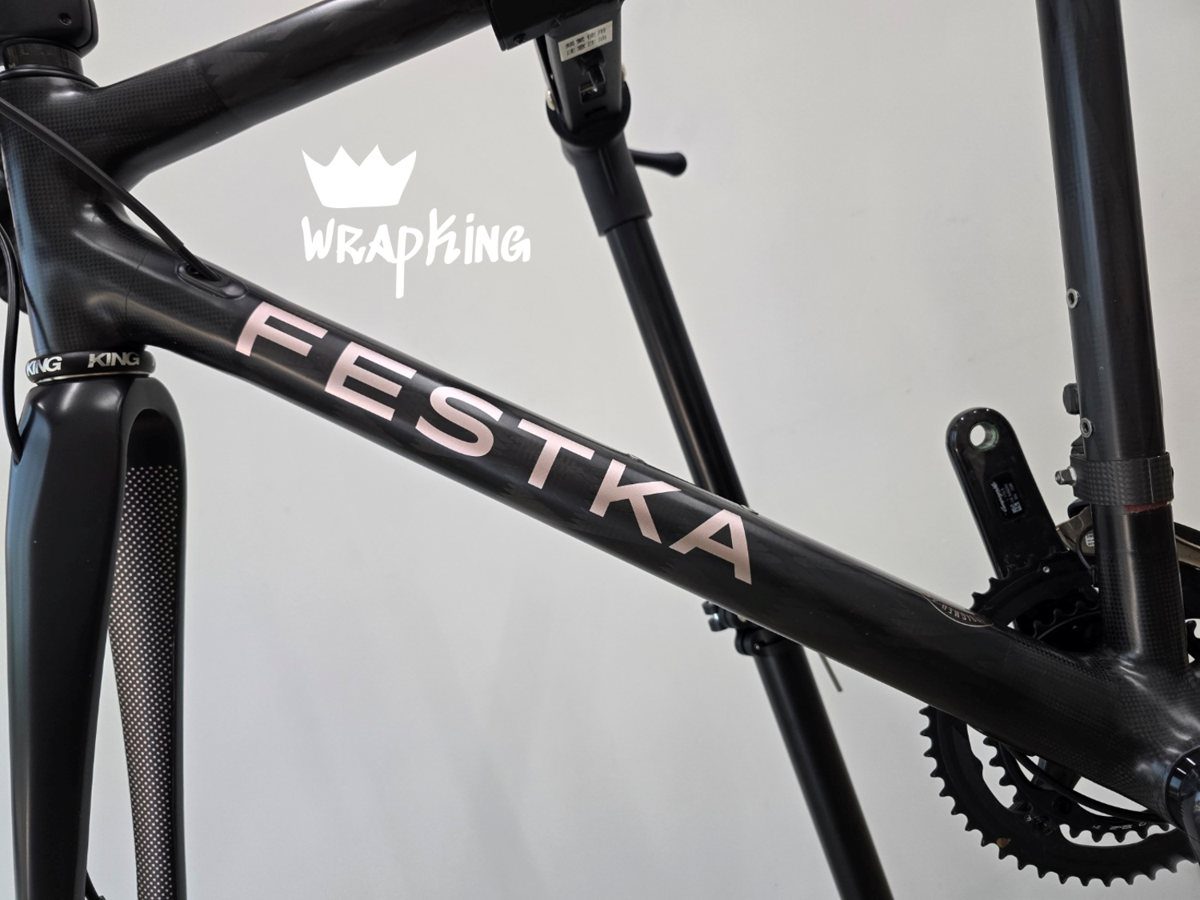 페스카 카본 프레임 자전거 보호필름 시공